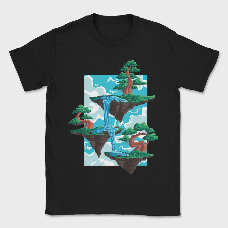 Bonsai Floating Island, Tricou Barbati (Unisex)