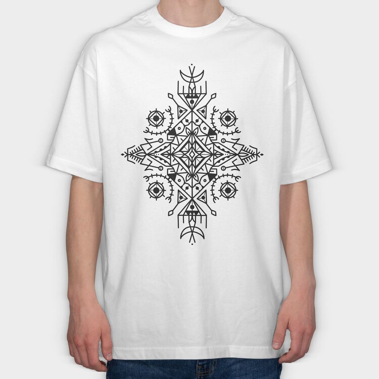 Berber Shape Berbere, Tricou Oversize Barbati (Unisex)