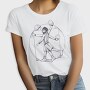 Basketball Vitruvian Man, Tricou Femei
