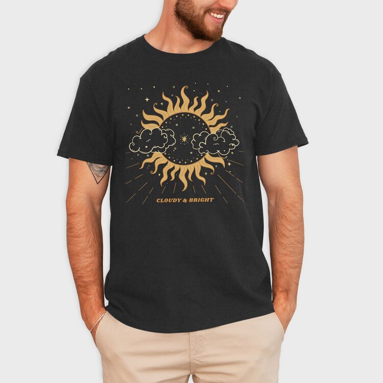 Cloudy and Bright, Tricou Barbati (Unisex)