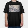 Ukiyowave Toad, Tricou Oversize Barbati (Unisex)