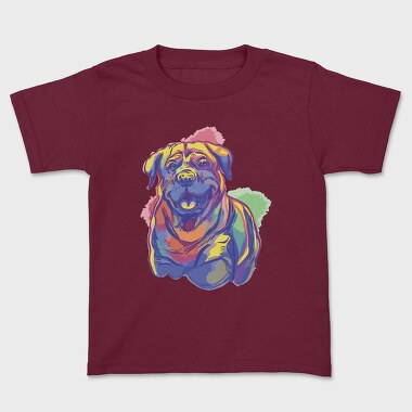 Rottweiler Watercolor, Tricou Copii