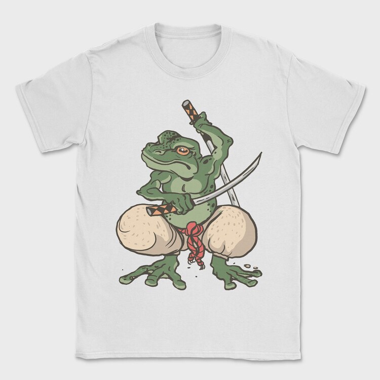 Samurai Frog Katana, Tricou Barbati (Unisex)