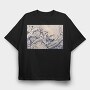 Ukiyowave Toad, Tricou Oversize Barbati (Unisex)