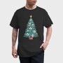 Football Christmas Tree, Tricou Barbati (Unisex)
