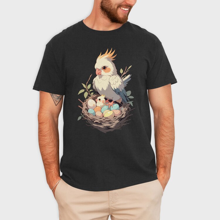 Cockatiel, Tricou Barbati (Unisex)