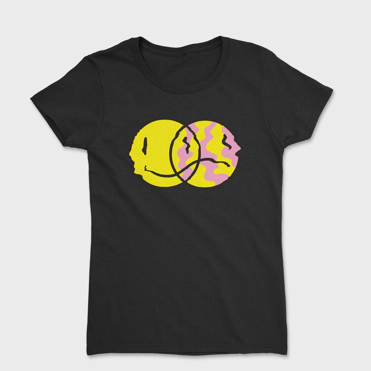 Happy Sad Emoji, Tricou Femei