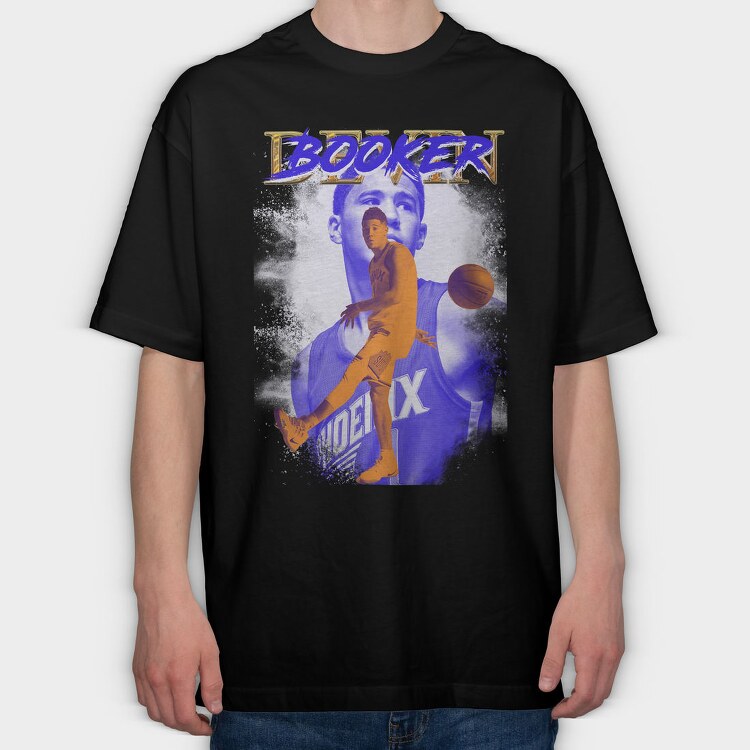 Booker Nba, Tricou Oversize Barbati (Unisex)