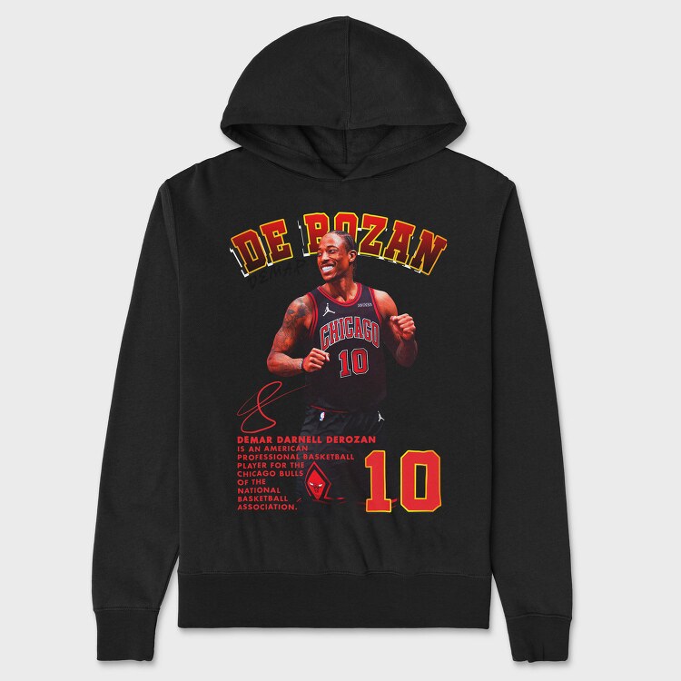 Demar Derozan 10, Hanorac Oversize Barbati (Unisex)