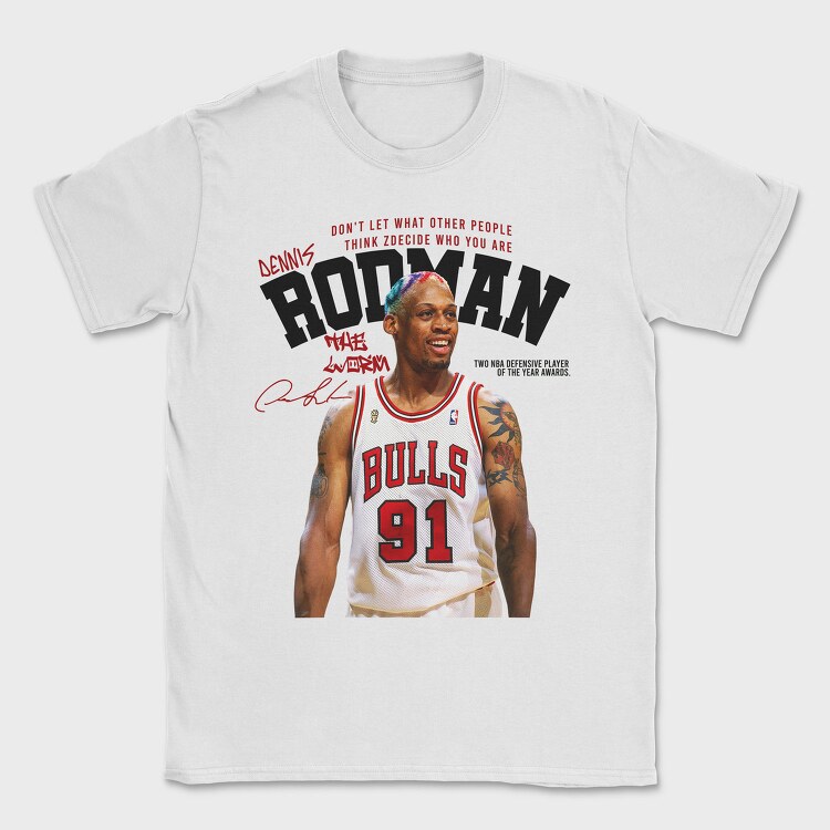 Dennis Rodman Bulls, Tricou Barbati (Unisex)