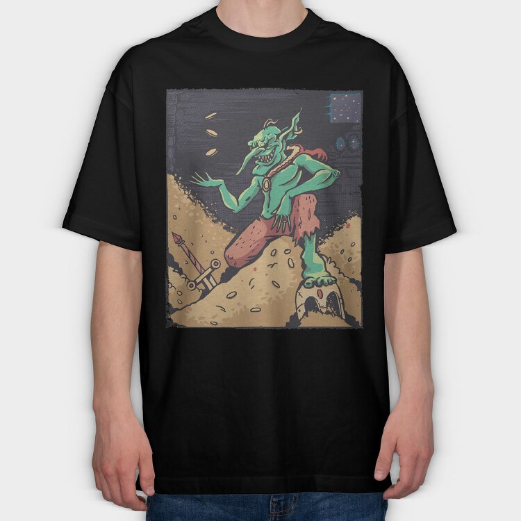 Goblin Gold, Tricou Oversize Barbati (Unisex)