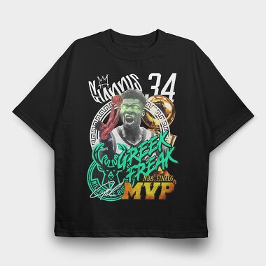 Greek Freak Mvp, Tricou Oversize Barbati (Unisex)