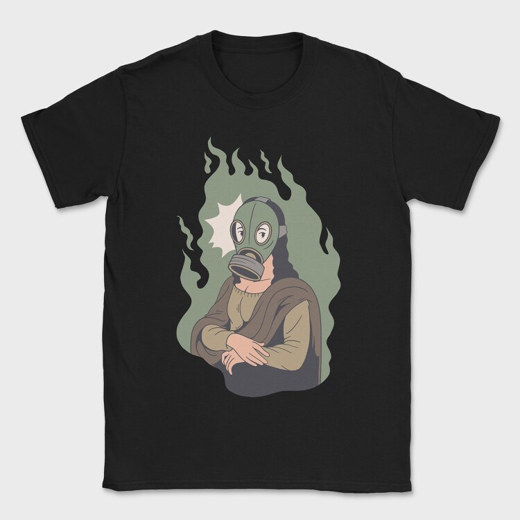 Mona Lisa Mask, Tricou Barbati (Unisex)