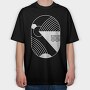 Minimal Geometric 2, Tricou Oversize Barbati (Unisex)