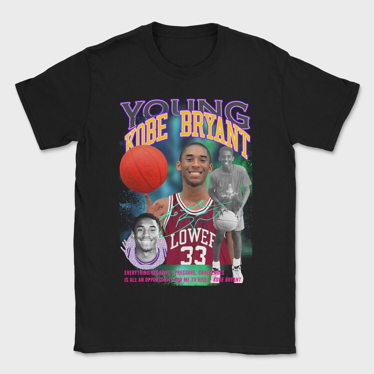 Kobe Bryant Basketball Motivation, Tricou Barbati (Unisex)