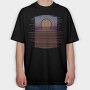 Landscape Sunset Tshirt, Tricou Oversize Barbati (Unisex)