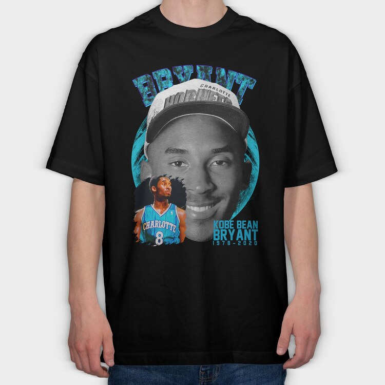 Kobe Bryant Charlotte, Tricou Oversize Barbati (Unisex)
