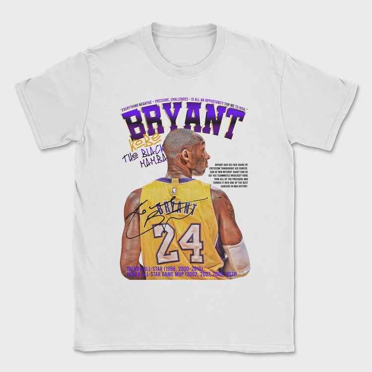Kobe Bryant Mamba, Tricou Barbati (Unisex)