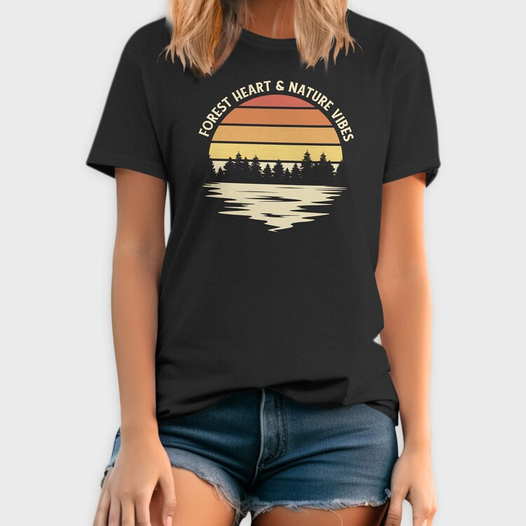 Forest Heart and Nature Vibes, Tricou Barbati (Unisex)
