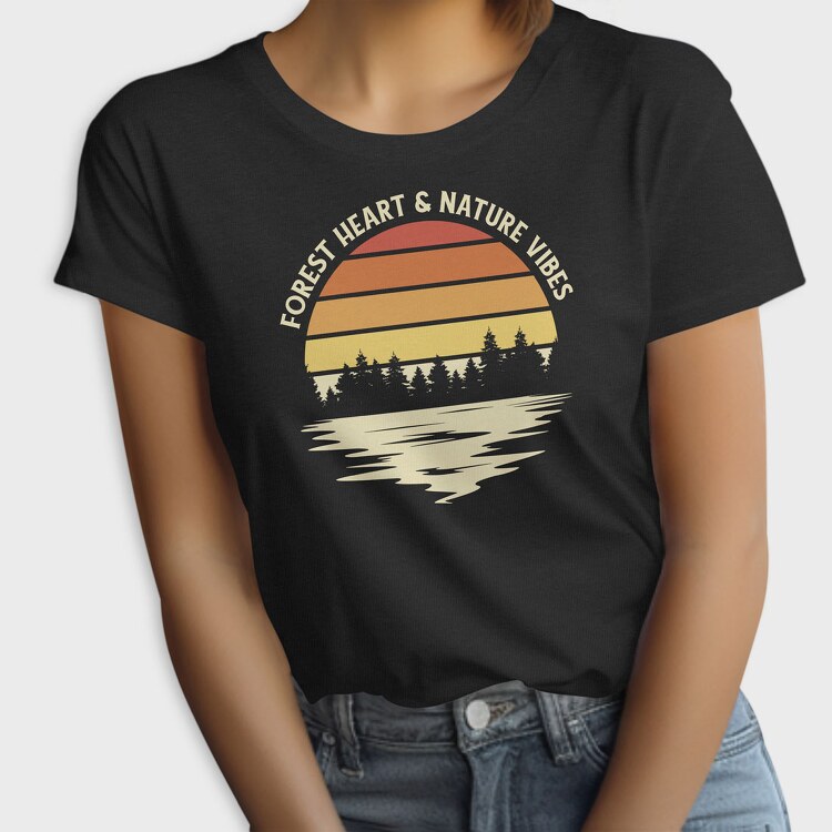 Forest Heart and Nature Vibes, Tricou Femei