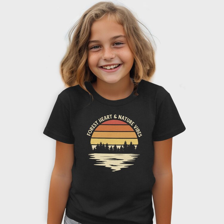 Forest Heart and Nature Vibes, Tricou Copii