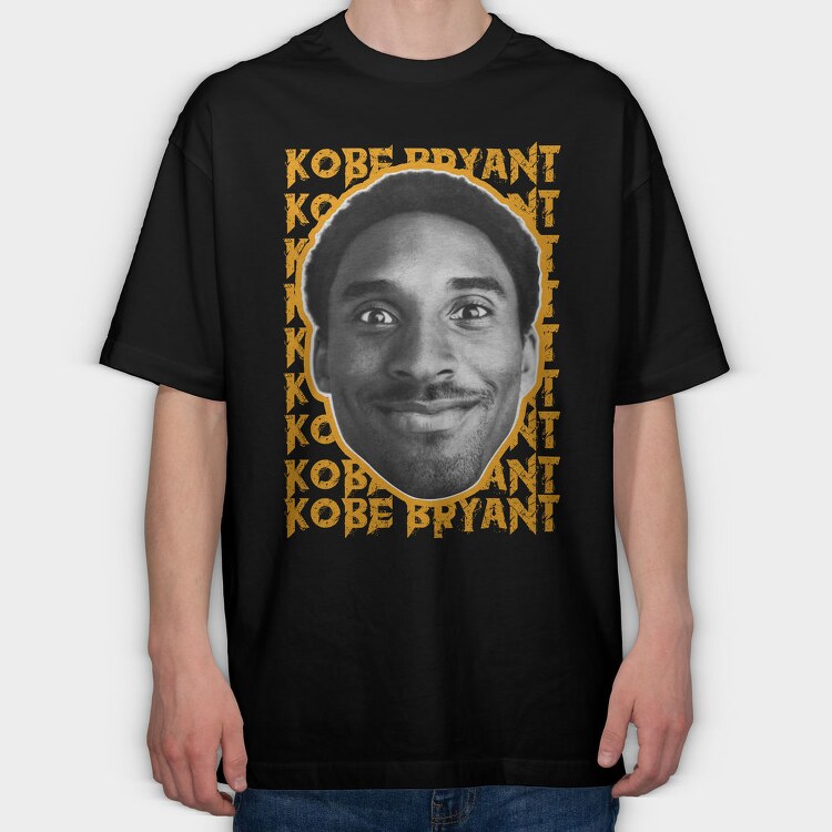 Kobe Bryant Vintage, Tricou Oversize Barbati (Unisex)