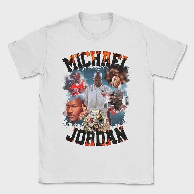 Michael Bulls Fire, Tricou Barbati (Unisex)