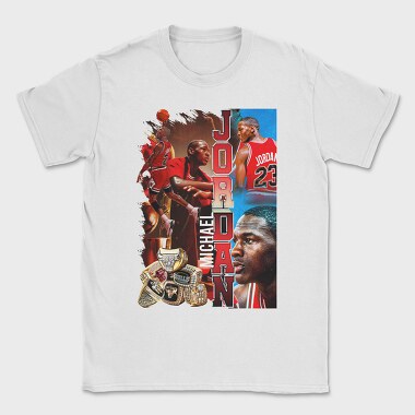 Michael Jordan Bulls Championships, Tricou Barbati (Unisex)