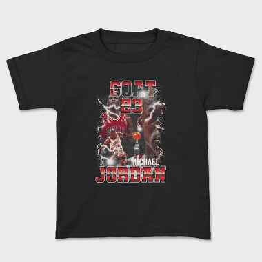 Michael Jordan Bulls Neon Glow, Tricou Copii