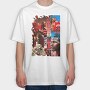Michael Jordan Bulls Championships, Tricou Oversize Barbati (Unisex)