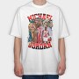 Michael Jordan Bulls, Tricou Oversize Barbati (Unisex)