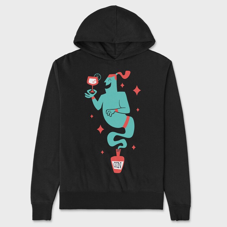 Gin Genie, Hanorac Oversize Barbati (Unisex)