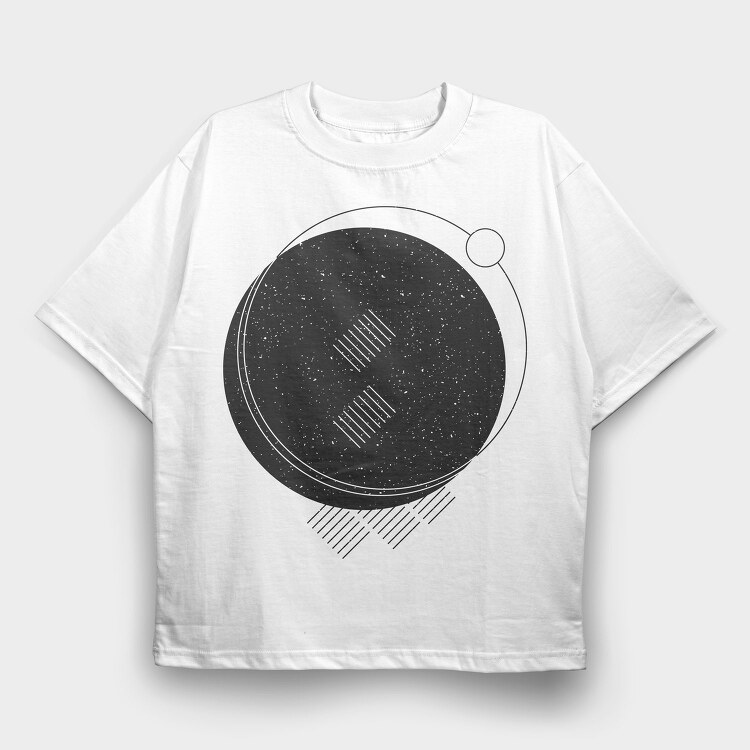 Minimalist Geometric, Tricou Oversize Barbati (Unisex)