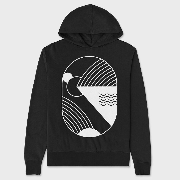 Minimal Geometric 2, Hanorac Oversize Barbati (Unisex)