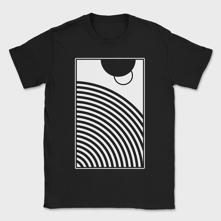 Minimal Geometric 1, Tricou Barbati (Unisex)