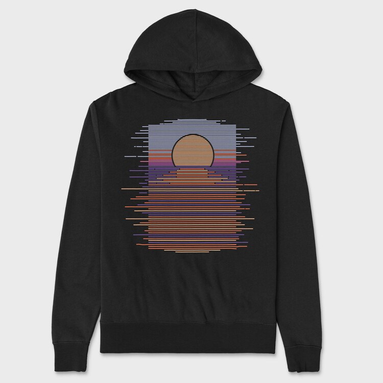 Landscape Sunset Tshirt, Hanorac Oversize Barbati (Unisex)