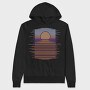 Landscape Sunset Tshirt, Hanorac Oversize Barbati (Unisex)