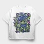 Prehispanic Warrior, Tricou Oversize Barbati (Unisex)