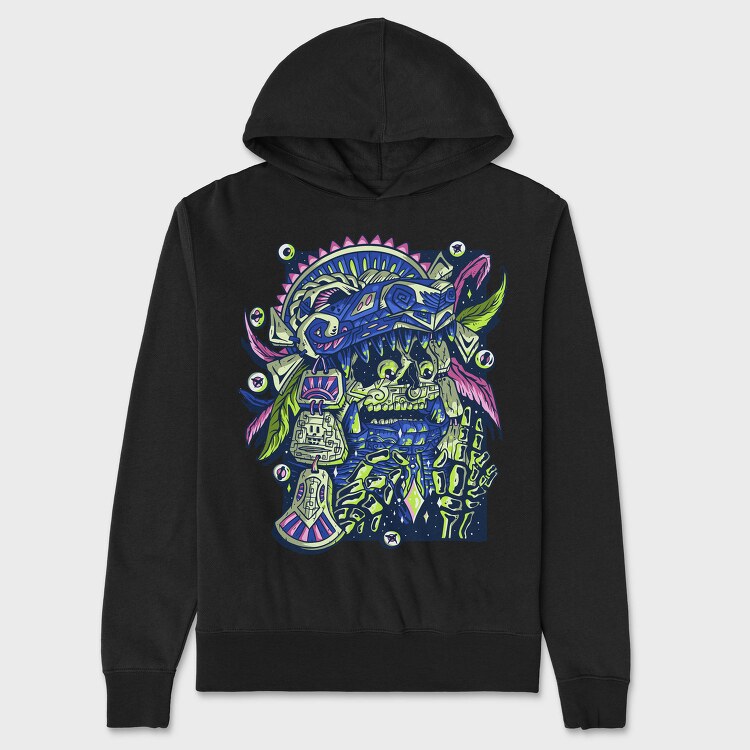 Prehispanic Warrior, Hanorac Oversize Barbati (Unisex)