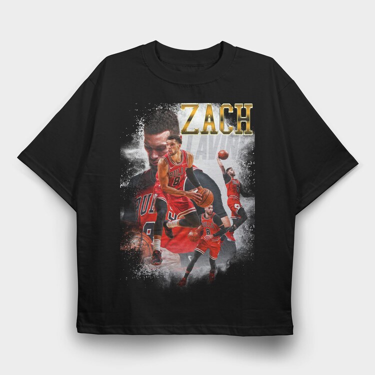 Nba Zach Laviine, Tricou Oversize Barbati (Unisex)
