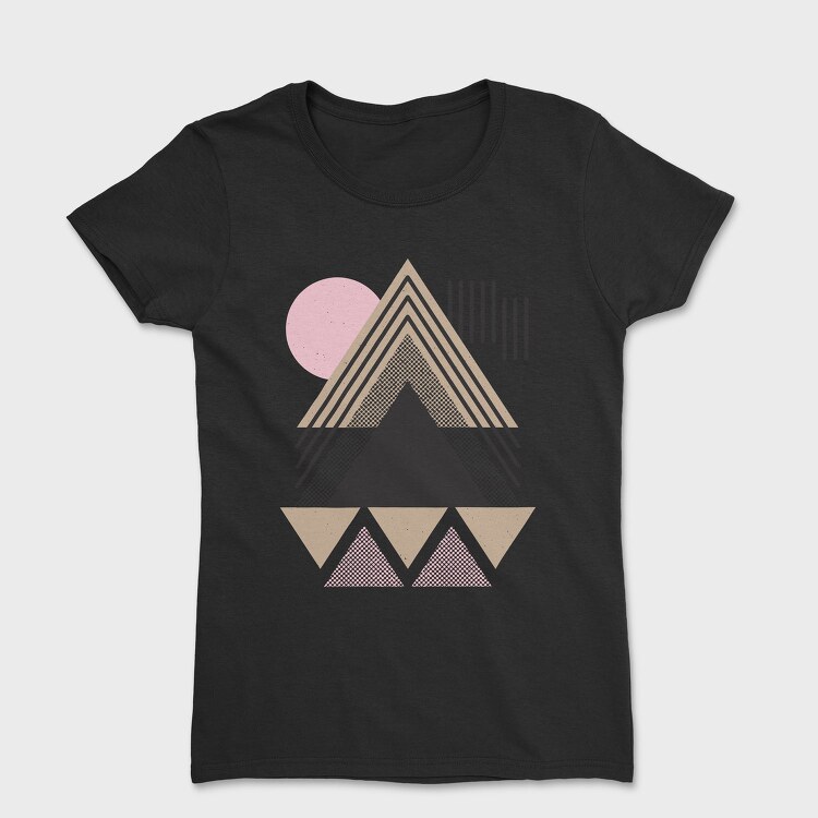Abstract Geometric, Tricou Femei