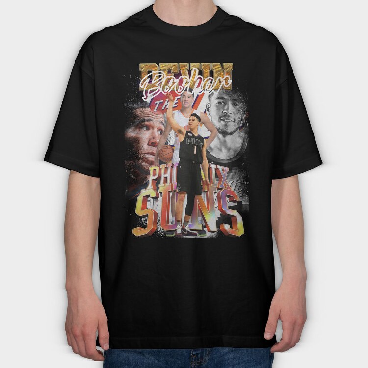 Nba Phoenix Suns, Tricou Oversize Barbati (Unisex)