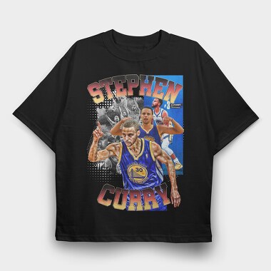 Stephen Curry, Tricou Oversize Barbati (Unisex)