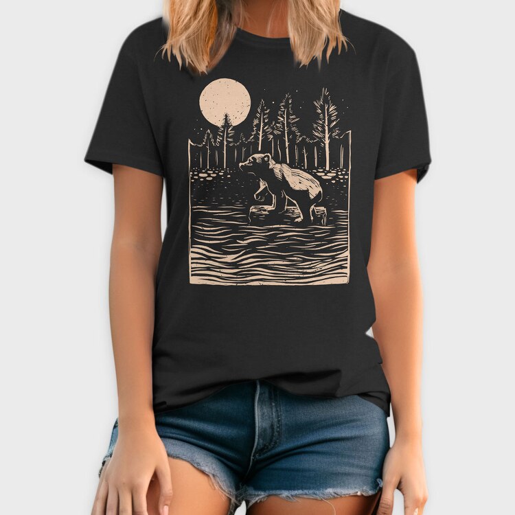 Bear Art, Tricou Barbati (Unisex)