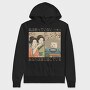 Japanese Woman Shouting at a Cat, Hanorac Oversize Barbati (Unisex)