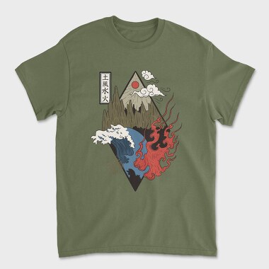 Four Elements, Tricou Barbati (Unisex)