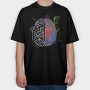 Brain Leftand Right, Tricou Oversize Barbati (Unisex)