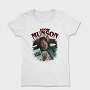 Eddie Munson Stranger Things Halftone, Tricou Femei