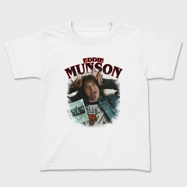 Eddie Munson Stranger Things Halftone, Tricou Copii