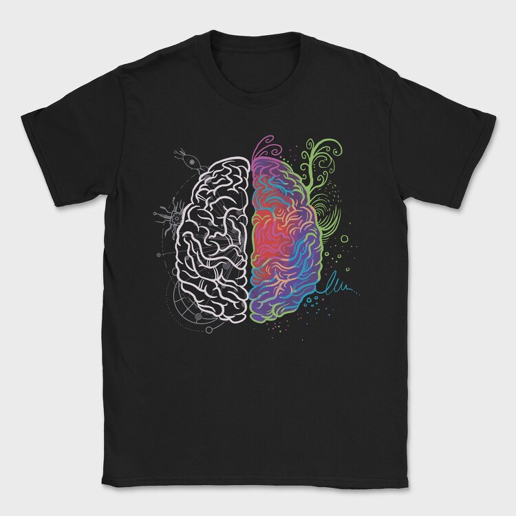 Brain Leftand Right, Tricou Barbati (Unisex)